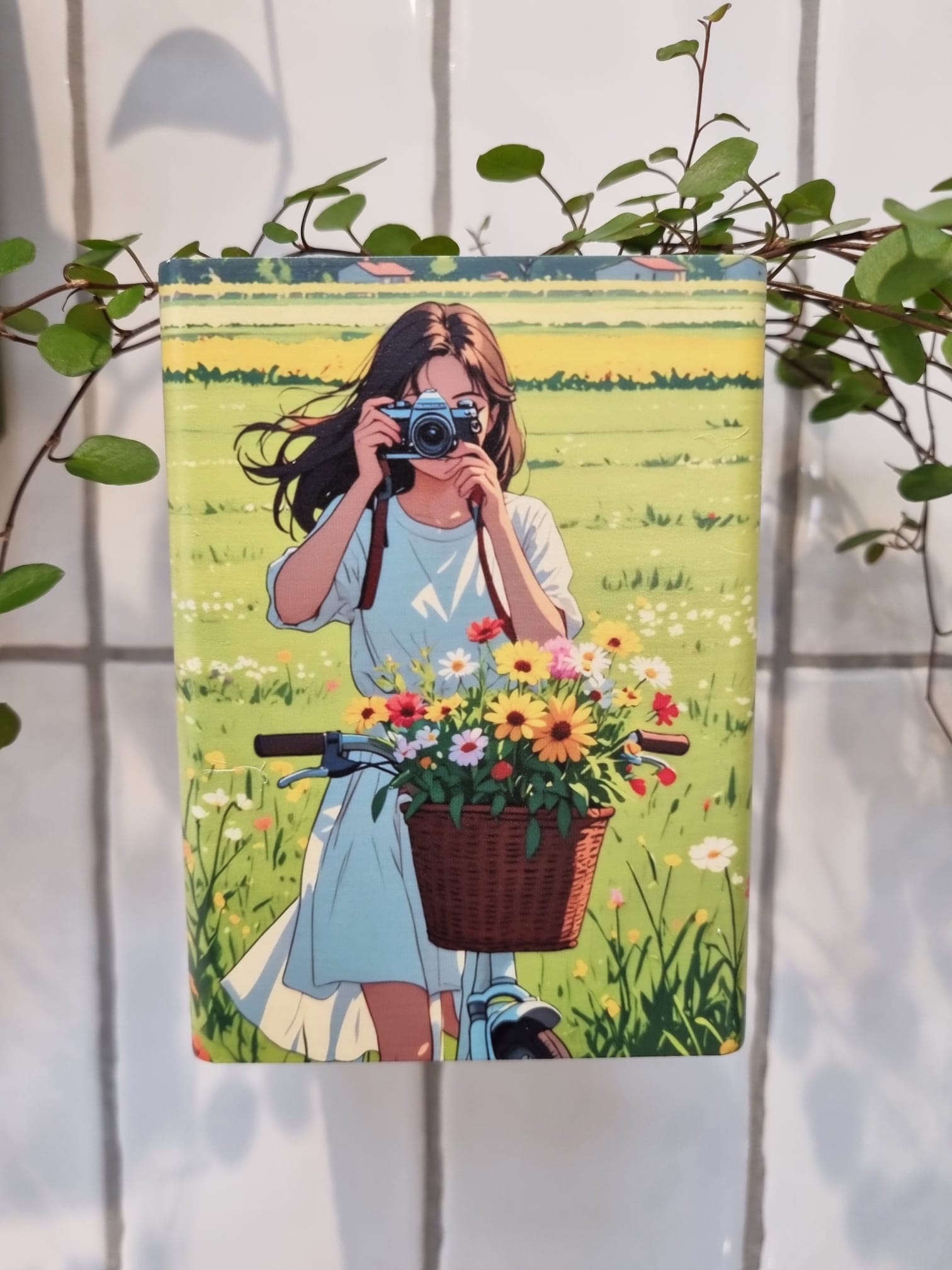Stelo printed with portrait artwork